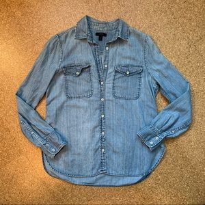 J. Crew Chambray Shirt, Size S